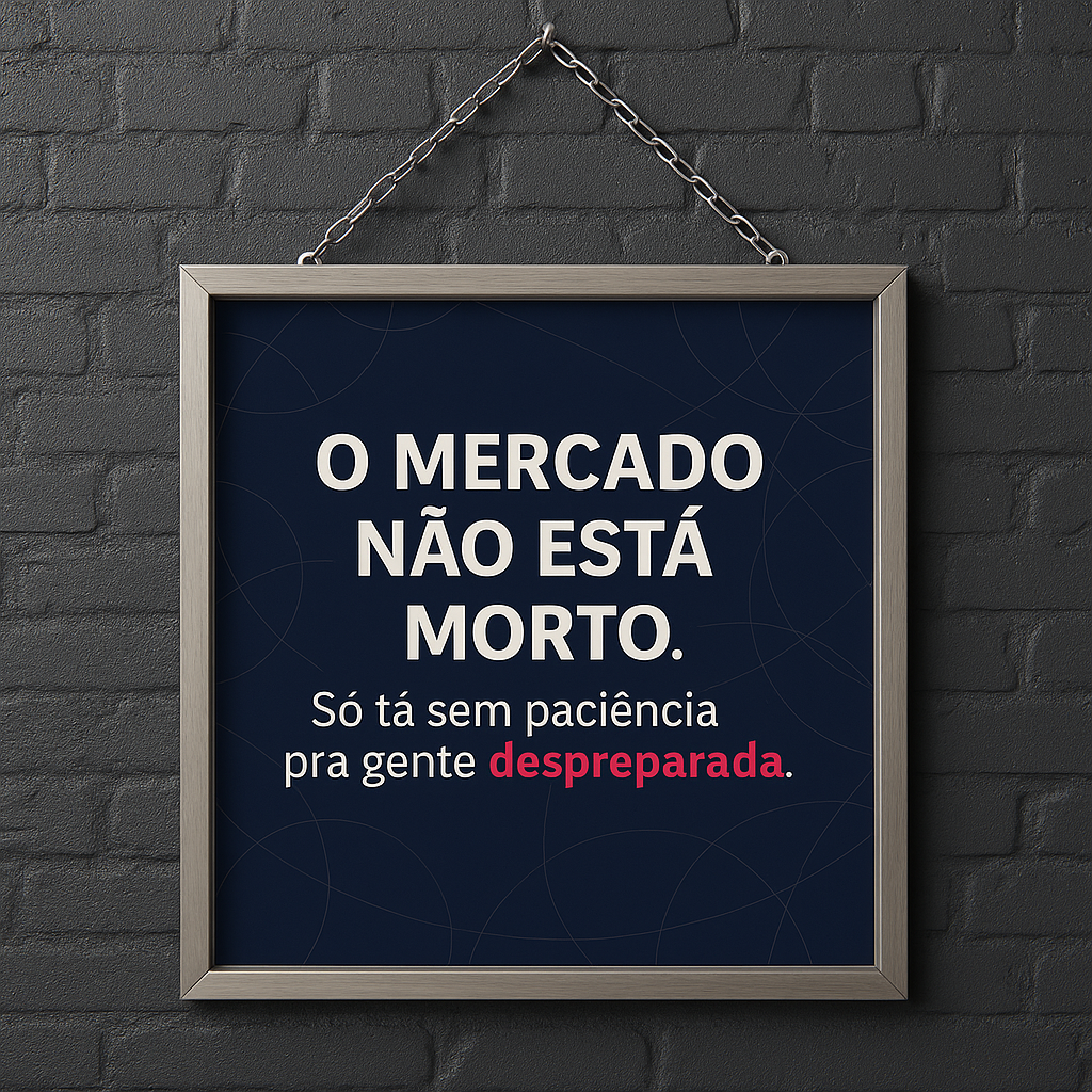 O Mercado Não Está Morto. Está Sem Paciência para Amadorismo